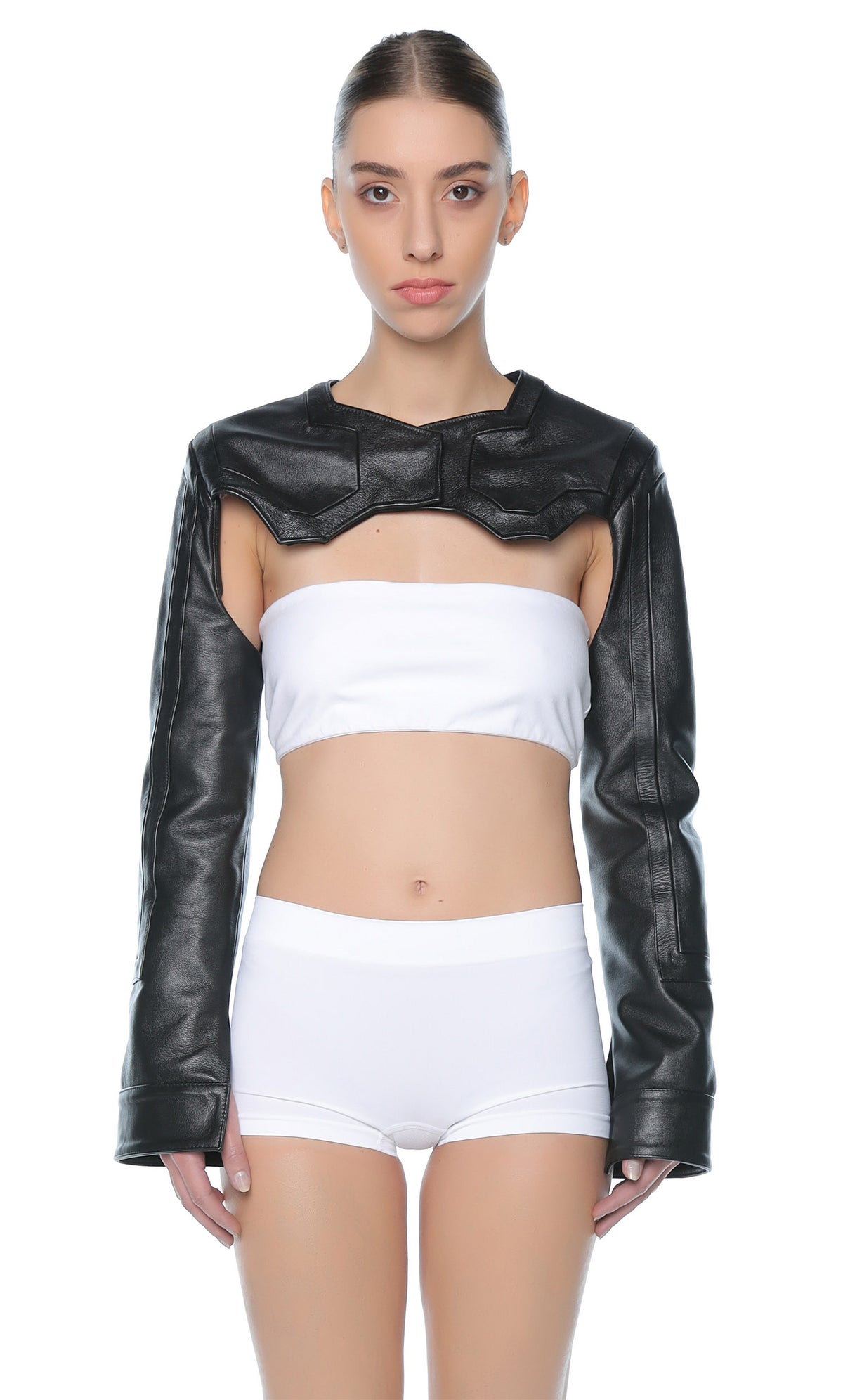 LEATHER BOLERO