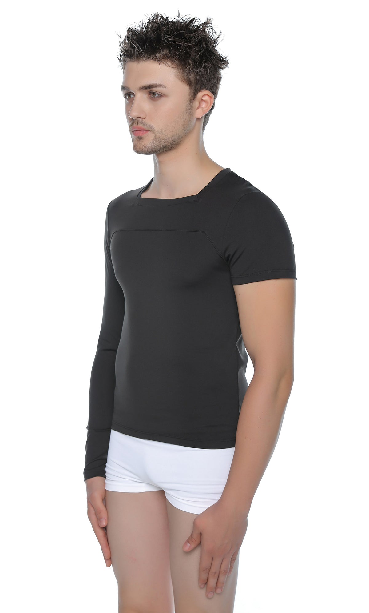 ASYMMETRIC COMPRESSION TEE