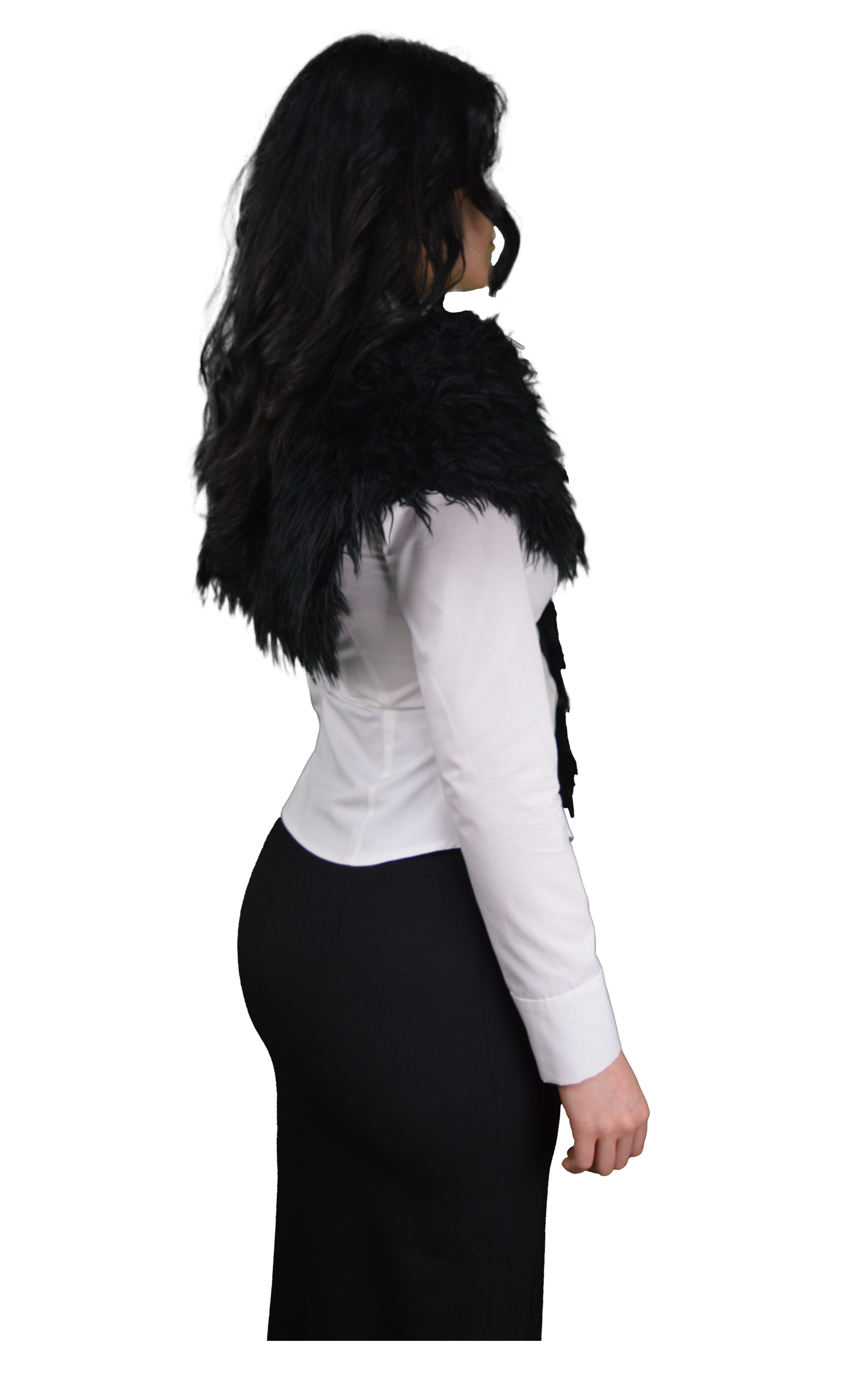 Black Fur Bolero