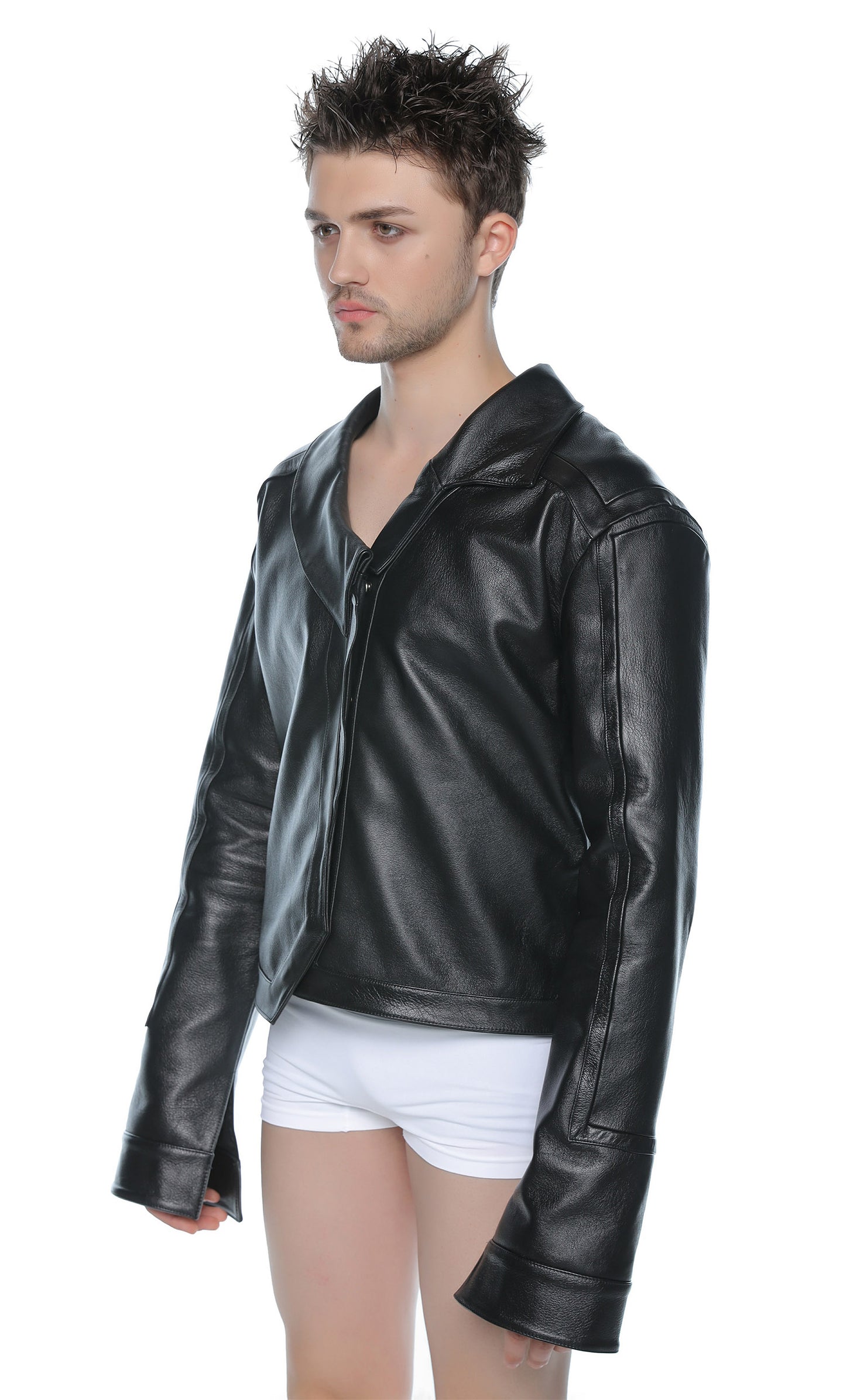 CALF LEATHER JACKET