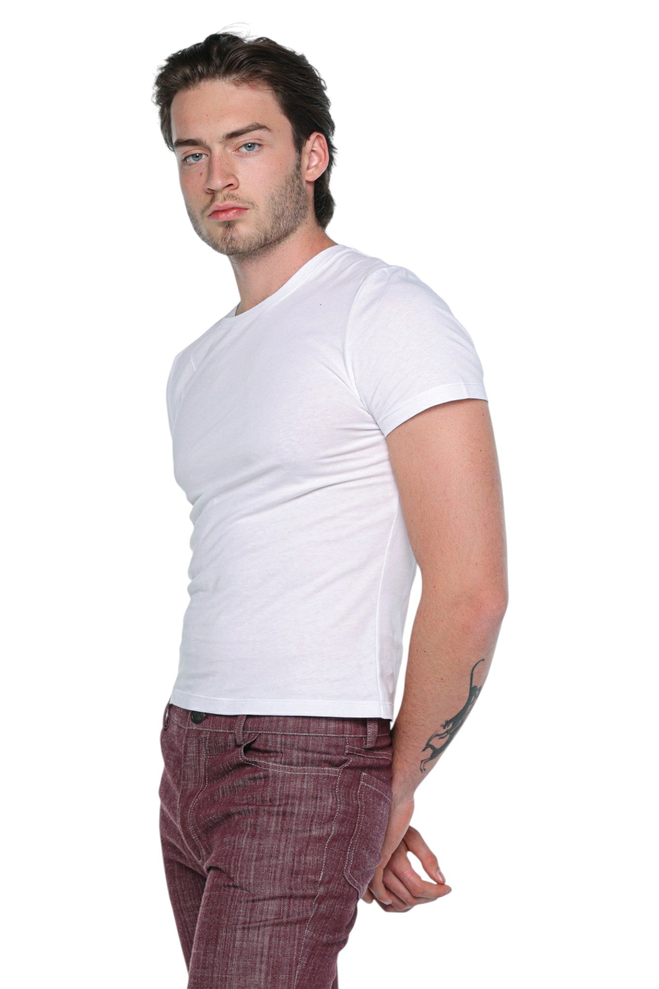 Extended Front Tee White