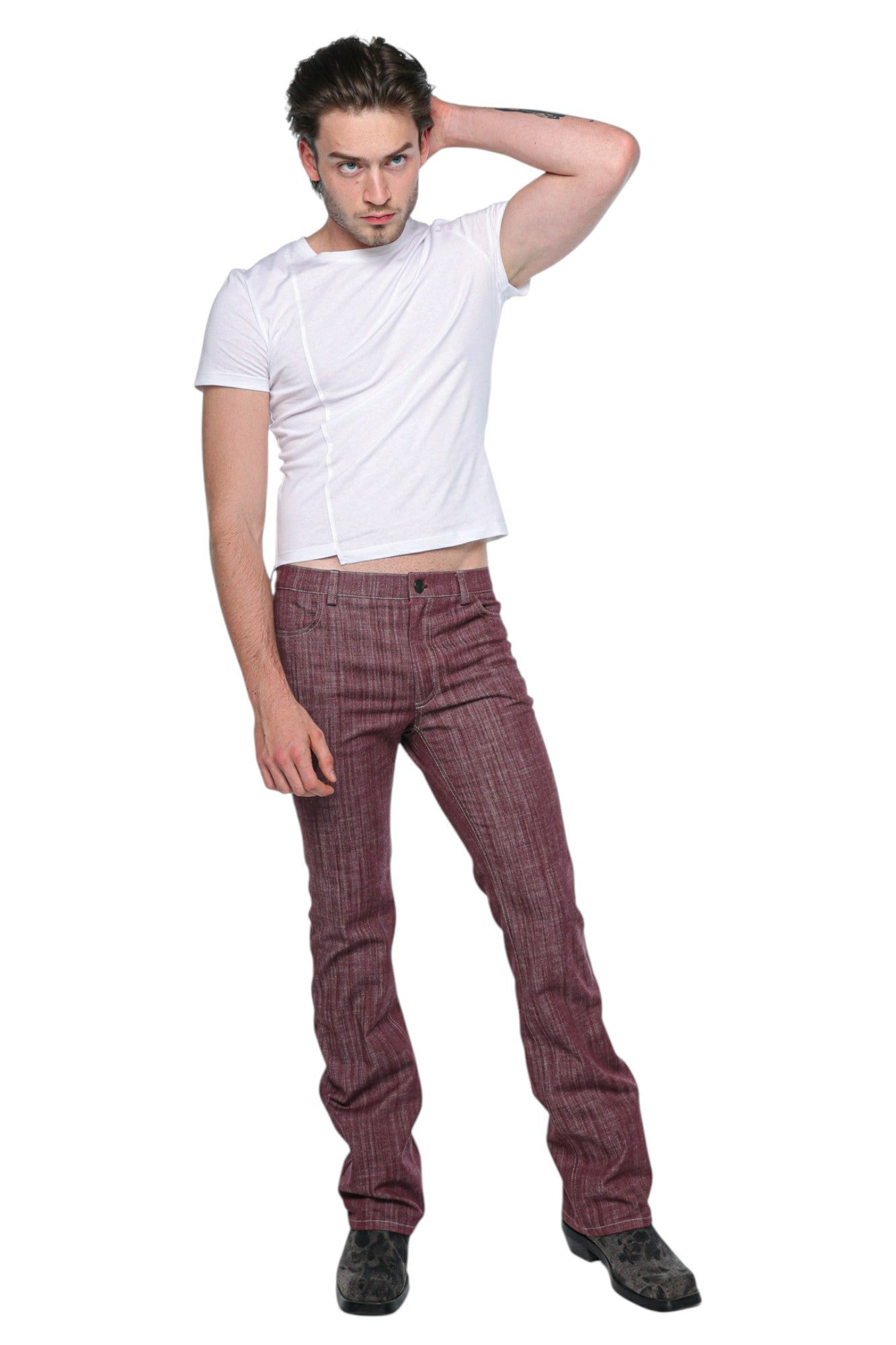 Extended Front Tee White