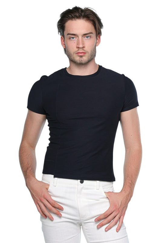 Extended Front Tee Navy