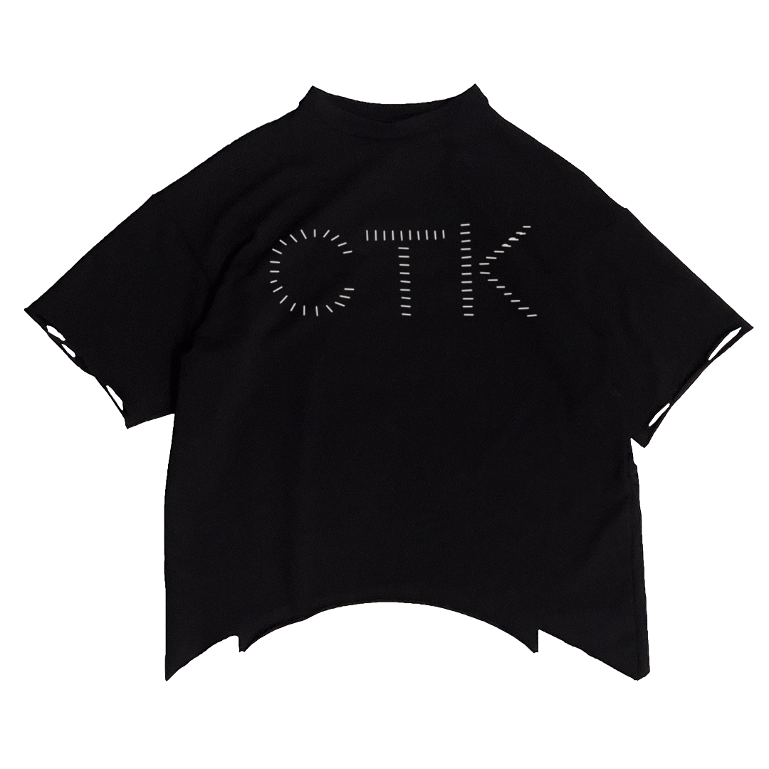 CTK DISTRESSED BLACK T-SHIRT